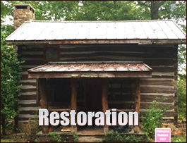 Historic Log Cabin Restoration  Smilax, Kentucky